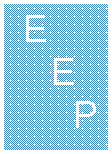 Text Box:   E    E      P